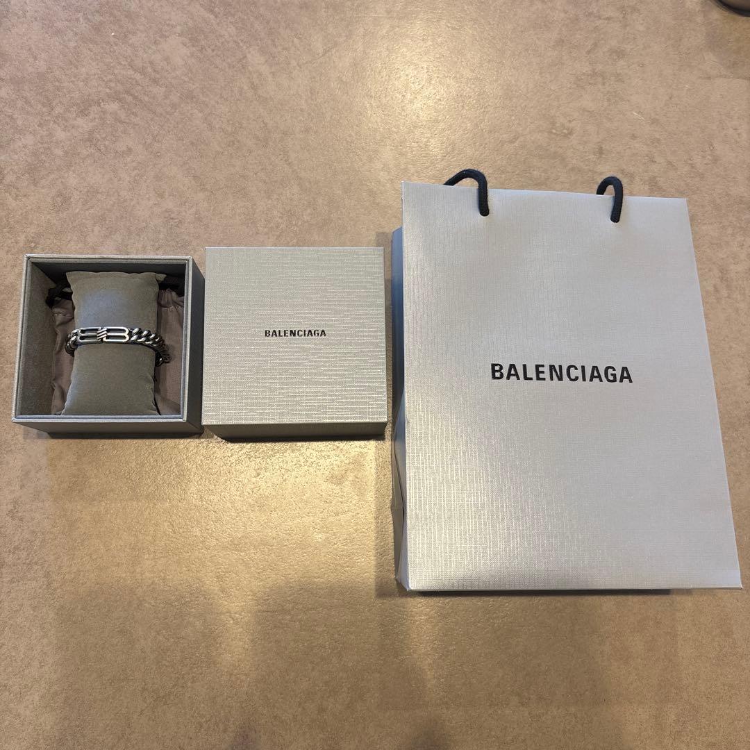 BALENCIAGA シルバーブレスレット L ボックス付