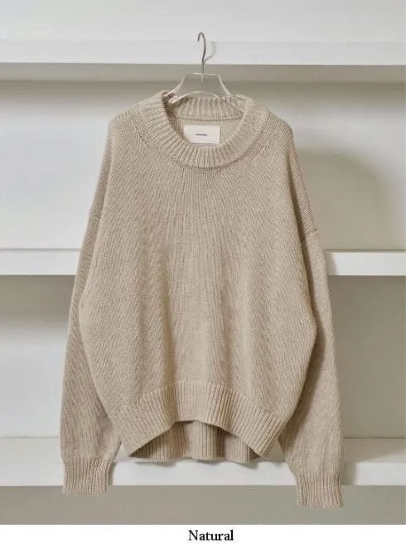 TODAYFUL Roundhem Linen Knit ナチュラル リネン