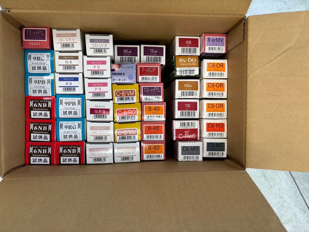 プロ用ヘアカラー剤　47本 サロンドプロ オイルリッチクリームヘアカラー 白髪用 クリア