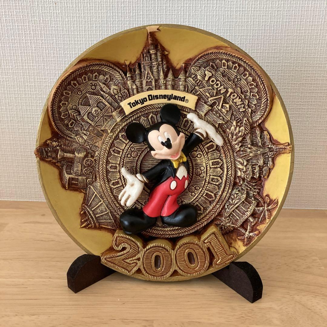 未使用　東京ディズニーランド ミッキーマウス プレート 絵皿　2001 レア ディズニーシー「5周年 プレート 1枚」絵皿 DisneySea ミッキーマウス