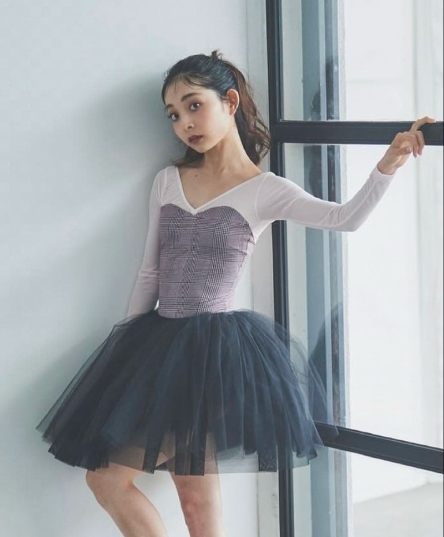 Stina 長袖レオタード　type V/ Pサイズ stina / BLACK stina type I drop / lady / kids & girl