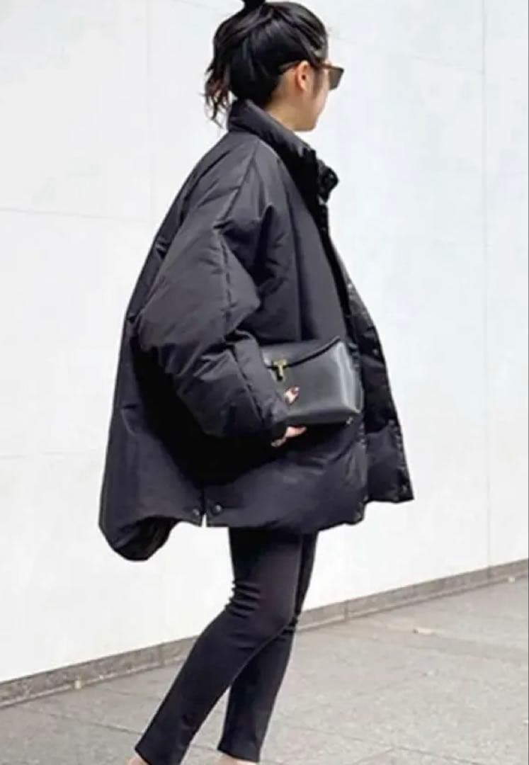 【BERENICE】ブラックオーバーダウンジャケット　AP STUDIO