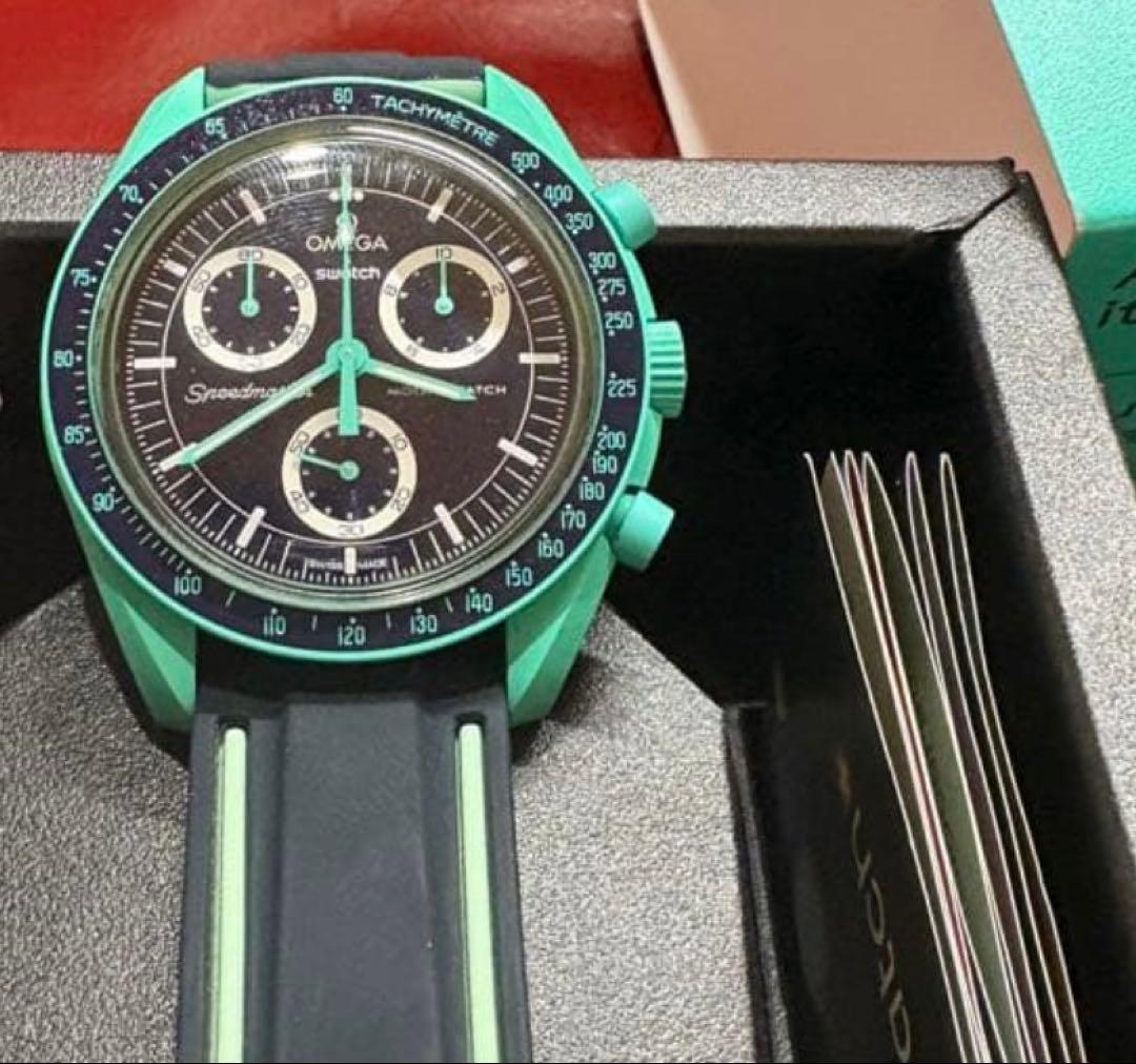 オメガOMEGA swatch MISSION TO Polar Lights - メルカリ