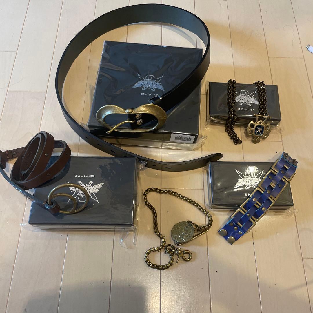 ゴーカイジャー　ゴーカイブルー　アクセサリー　5点　プレミアムバンダイ 海賊戦隊ゴーカイジャー ゴーカイブルー／ジョー・ギブケン DEER SKIN