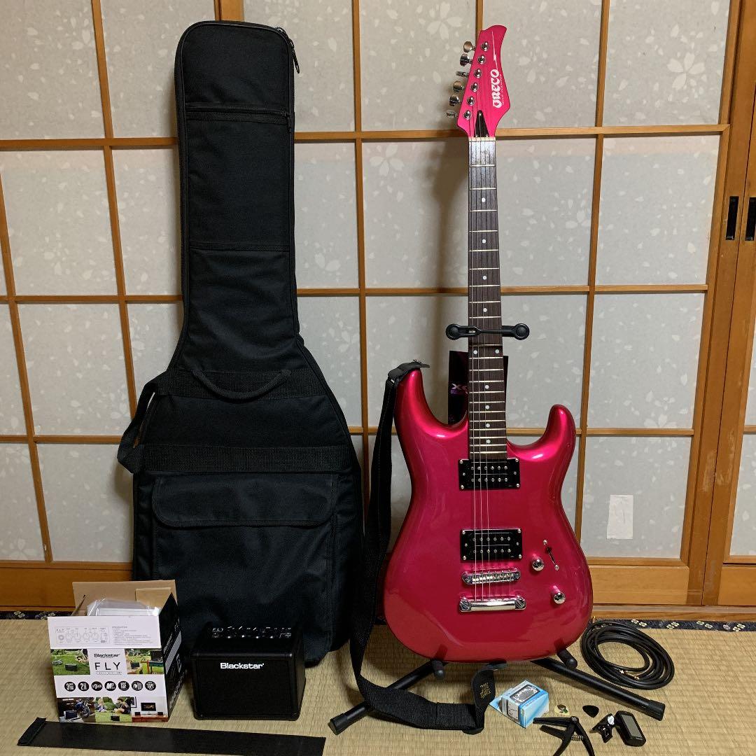 グレコ ピンク WSR-46 10点セット エレキギター 送料込み - メルカリ