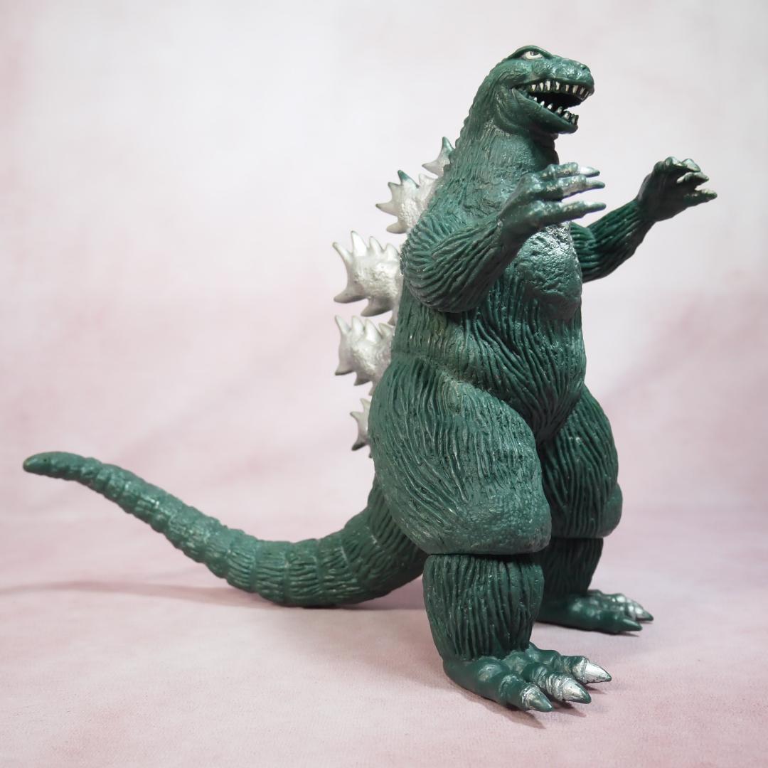 ゴジラ1962　キングコング対ゴジラ　1983刻印　ソフビ　緑