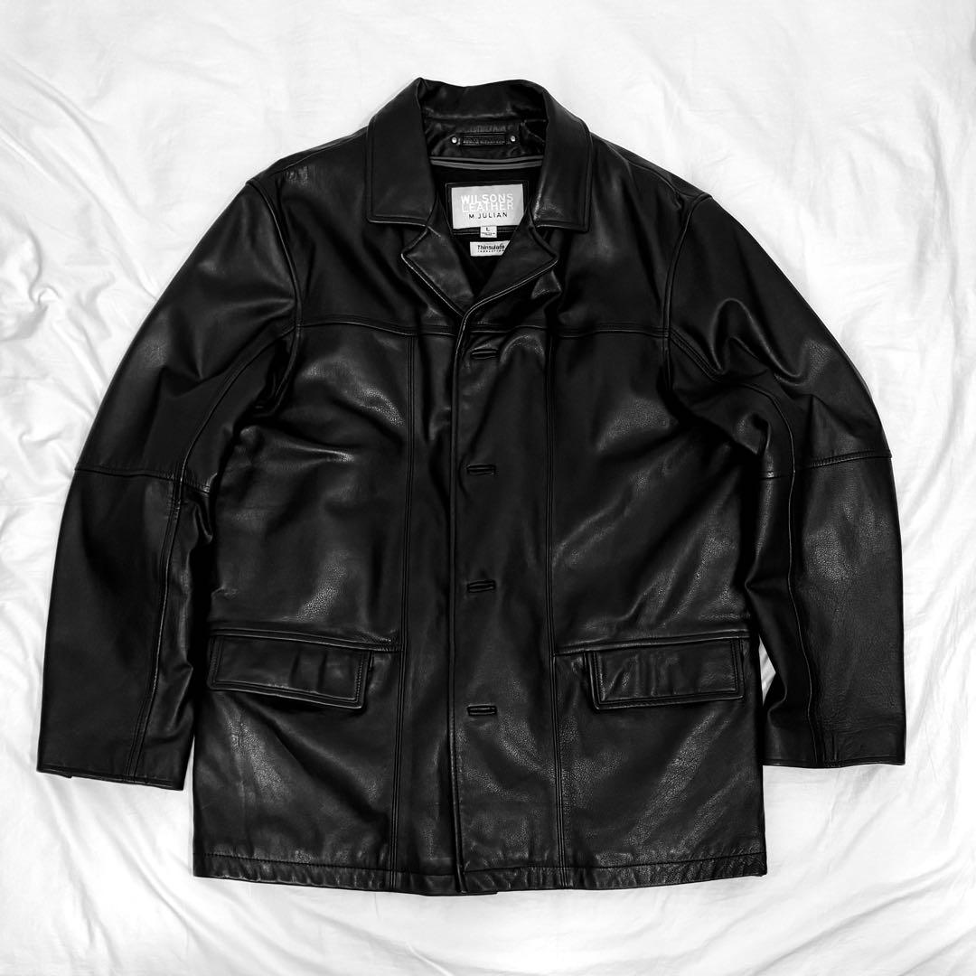 WILSONS LEATHER M.JULIAN カーコートレザージャケット L 1990s WILSONS M.JULIAN Leather Car coat 1980年代以降から展開され