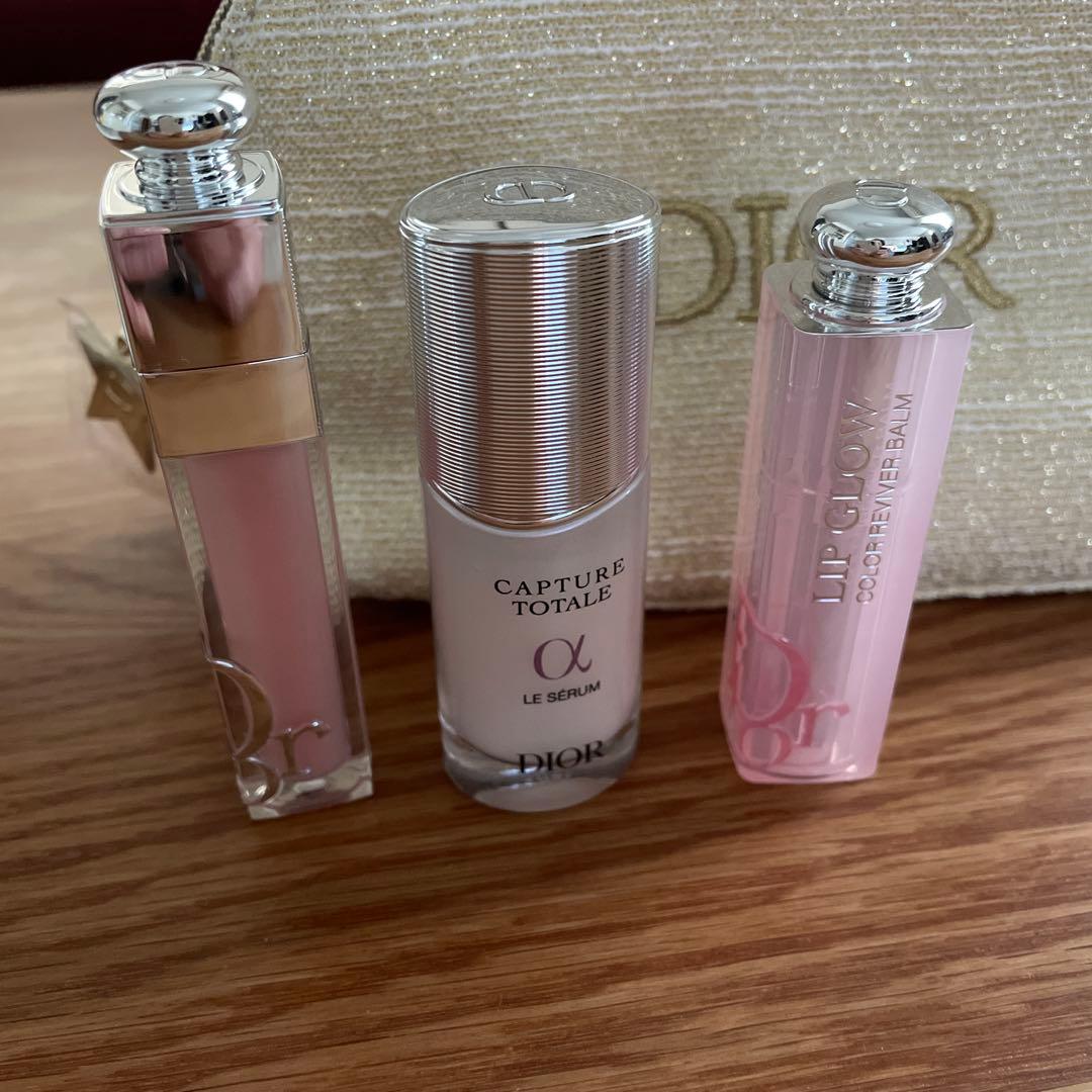 Dior リップグロス セット ゴールドポーチ付き ディオール アディクト リップ グロウ｜Dior他、2商品を使った口コミ