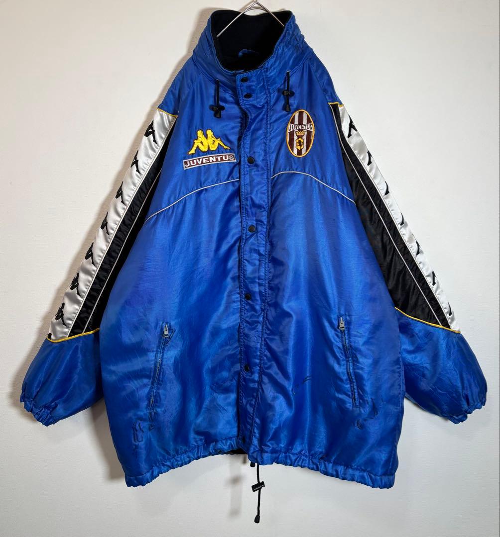 kappa カッパ JUVENTUS 刺繍ロゴ　中綿入り　ナイロンジャケット