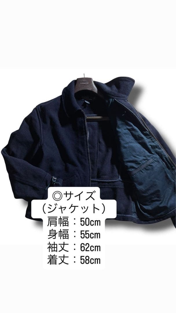希少 ポロラルフローレン ウール スイングトップ ジャケット 濃紺 Lサイズ