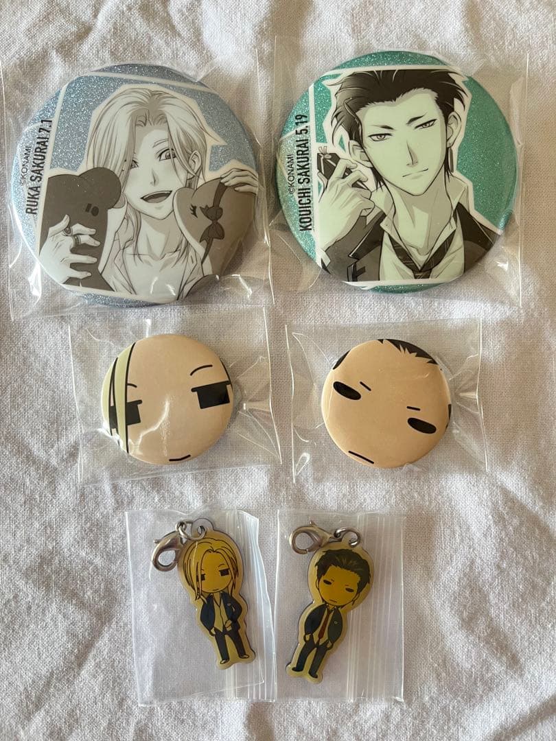 ときメモGS3 桜井琉夏 桜井琥一 デフォルメ アクリルスタンド 浴衣 缶