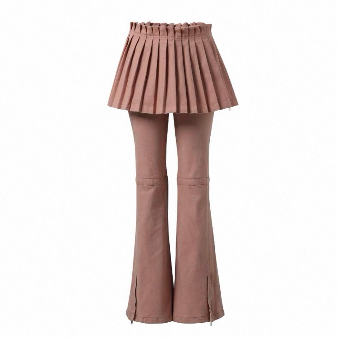 【最終値下げ】NODRESS_ layered skirt pants_S