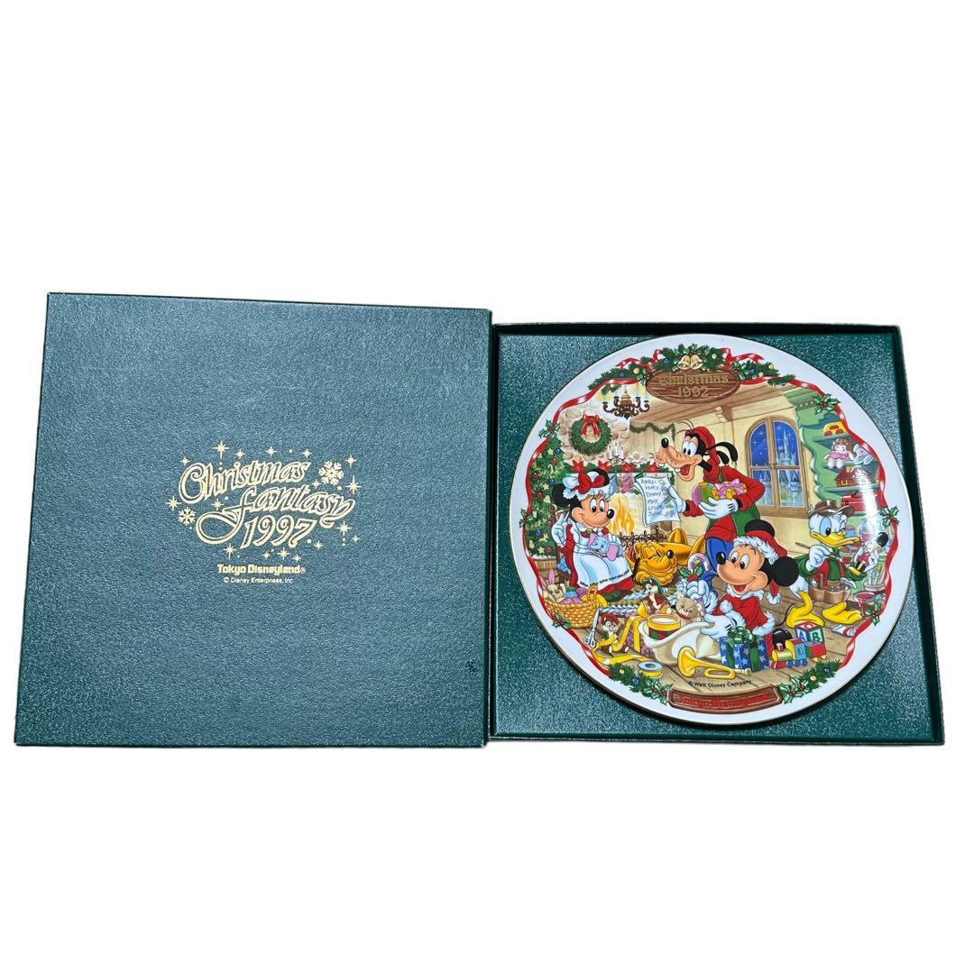 未使用品 1992年 東京ディズニーランド クリスマス10周年 記念プレート