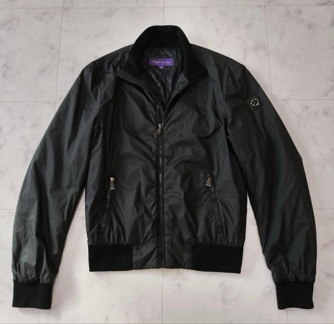 ラルフローレンパープルレーベル ボンバージャケット S ブラック ブルゾン