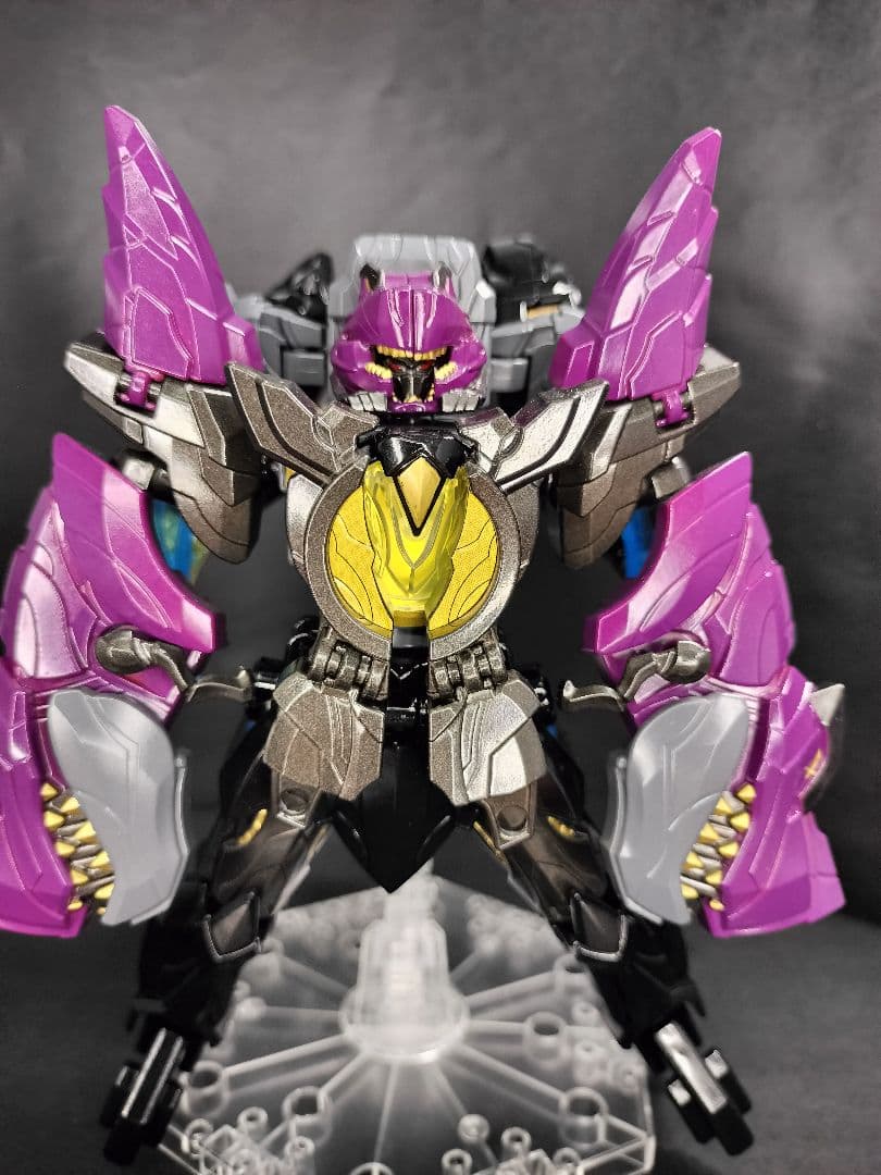 テガソード　ミニプラ　全塗装　オリジナルカラーレオンバスター　ティラノハンマー