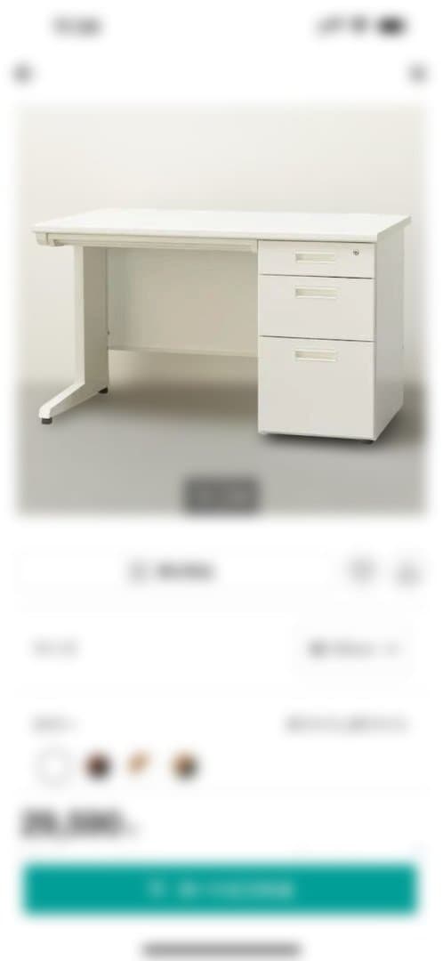 オフィスデスク　幅120片袖机 事務用ナチュラル片袖机 幅1200 奥行700 高さ700 KDN-127S 通販