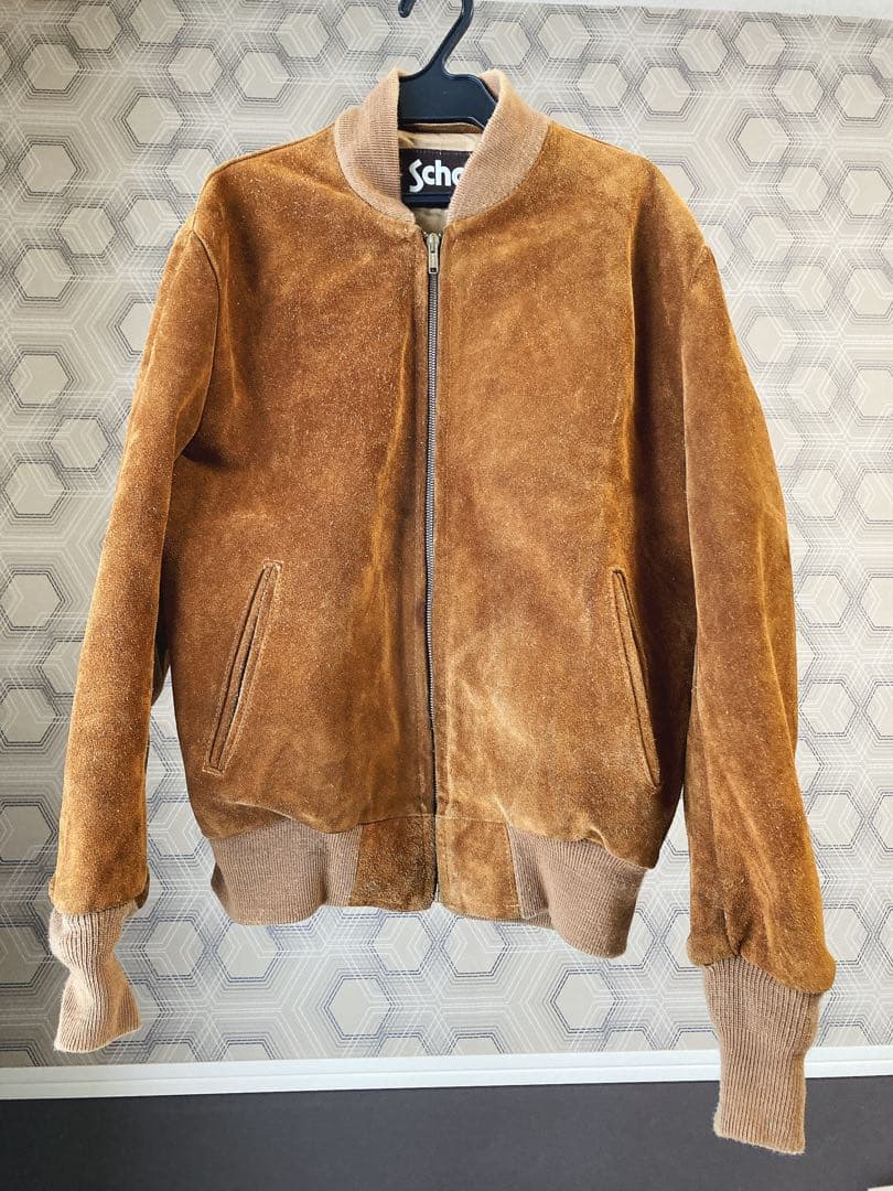 Schott スエード レザーボンバージャケット キャメル サイズ40 - メルカリ