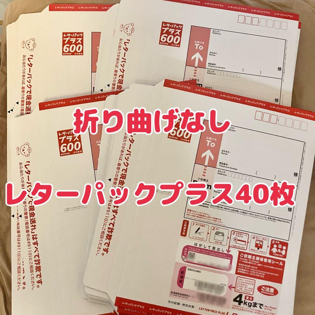 折り曲げなし レターパックプラス 40枚 レターパックプラス（600円）（20部セット）｜郵便局のネットショップ