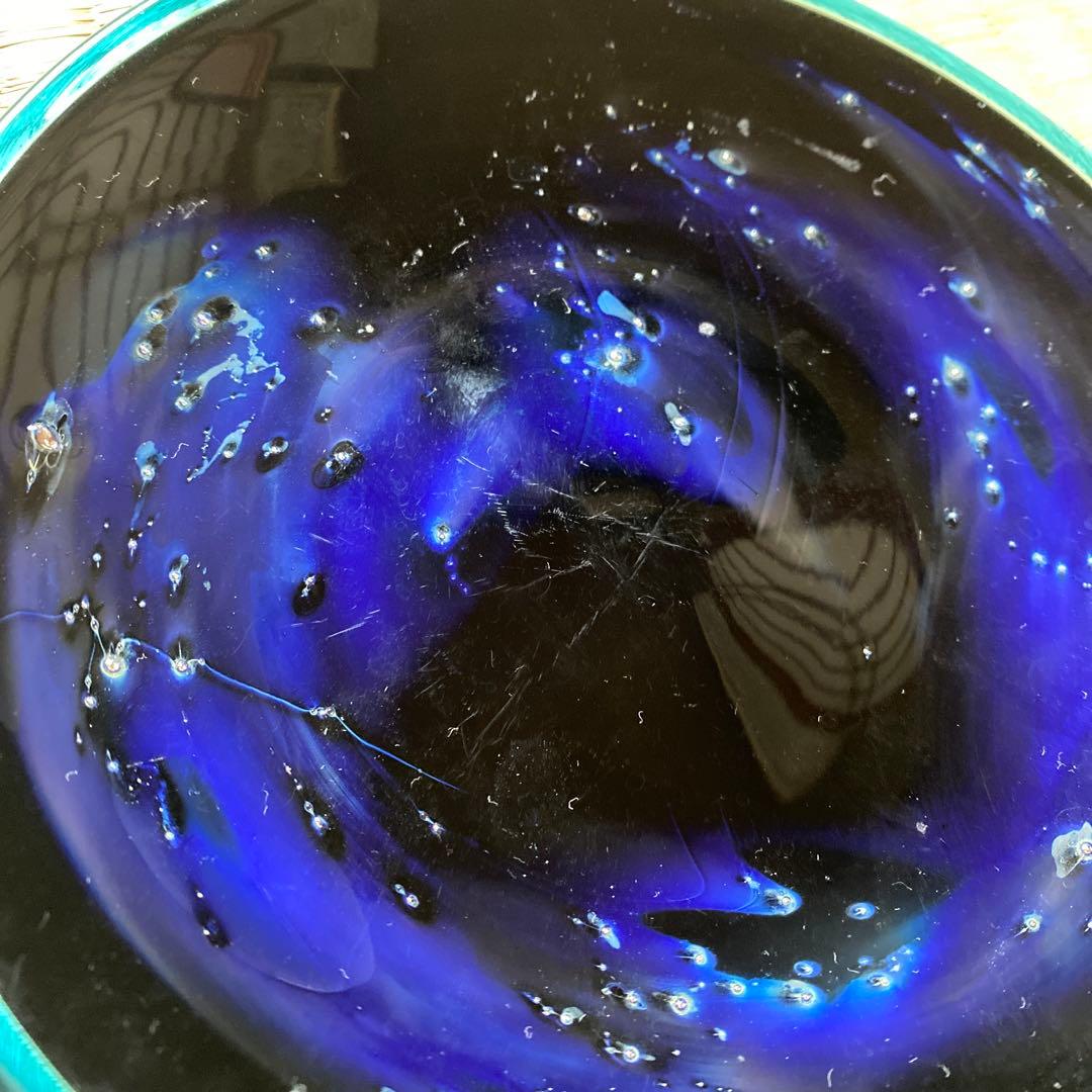 琉球ガラス 銀河シリーズ 銀河小皿 末吉清一 沖縄土産 - メルカリ