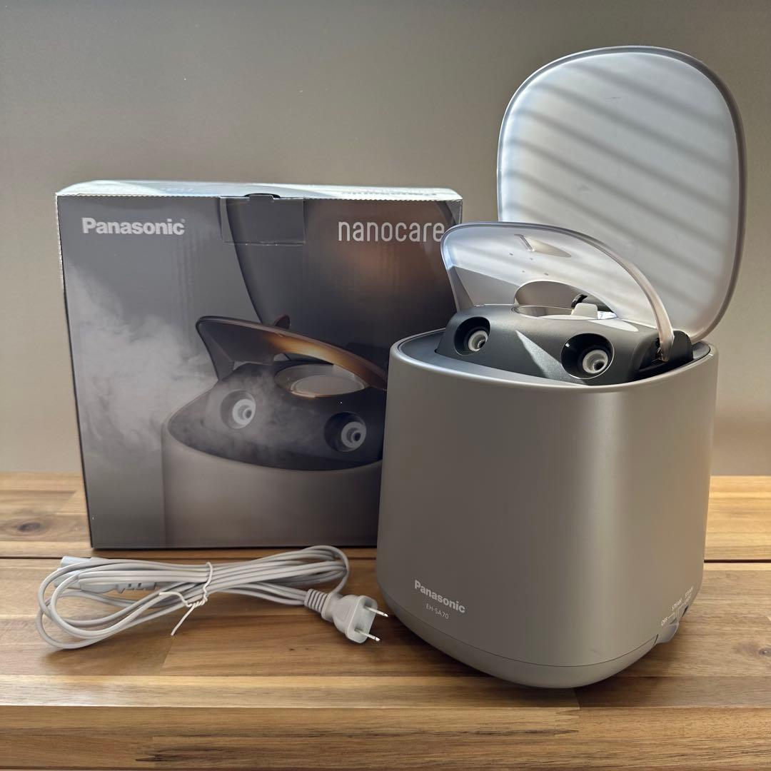 【美品】Panasonic スチーマー ナノケア EH-SA70-H