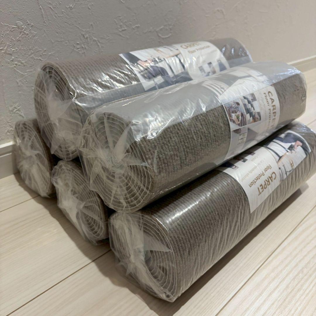 カーペットラグ フローリングマット 40cm×200cm 5個セット 吸着マット