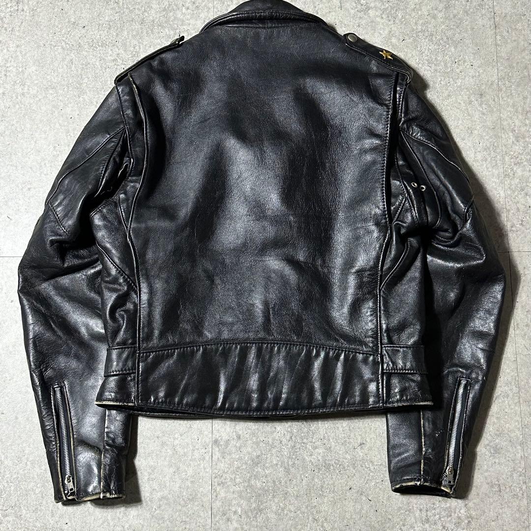 80~90s Schott 613 ワンスター 40 黒 ダブルライダース - メルカリ