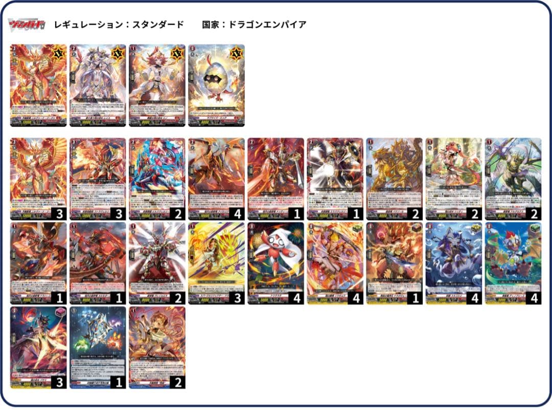 ヴァンガード ドラゴンエンパイア　ニルヴァーナ　ジーヴァ　デッキ