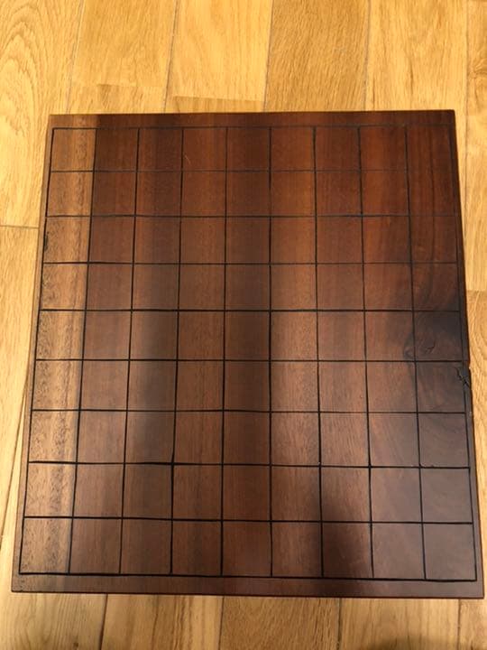 【手作り/中古】将棋盤 ブビンガ材 一枚板 貴重材 本榧足付将棋盤 5寸7分（天柾） sa50068 | 前川榧碁盤店