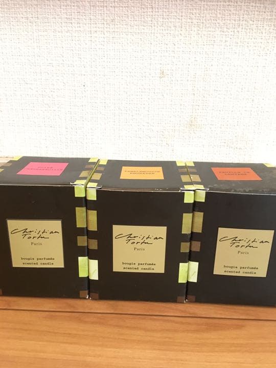 新品＊＊花の巨匠クリスチャン・トルチュ＊キャンドル　3つset