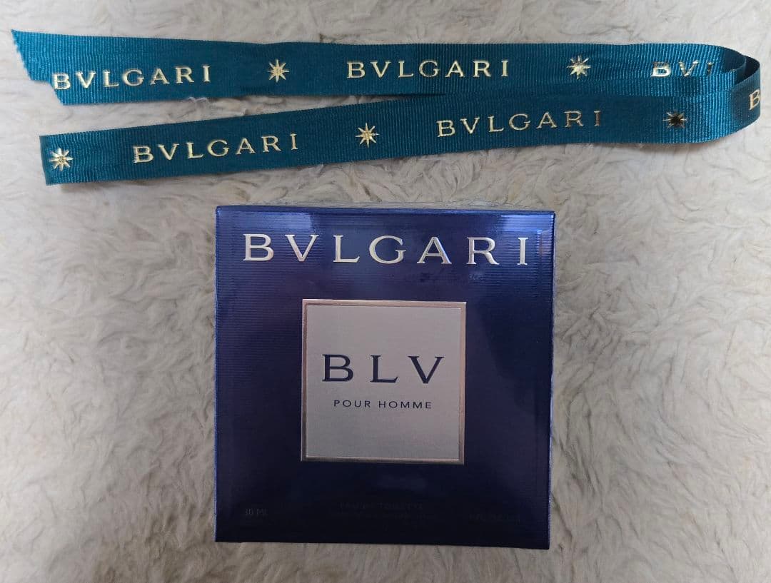 ブルガリ ブルー プールオム オードトワレ 香水 30ml リボン付き