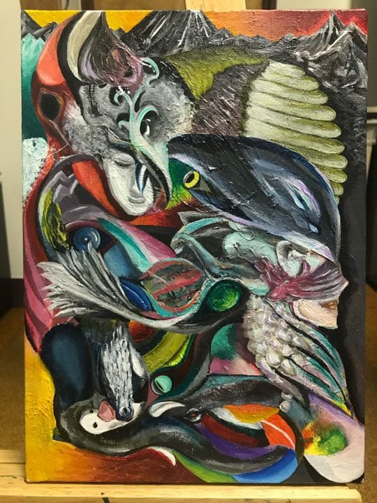 動物多数　トリックアート　上下左右（アクリル絵の具）送料無料 那須とりっくあーとぴあ「トリックアートの館」人気作品を一挙紹介