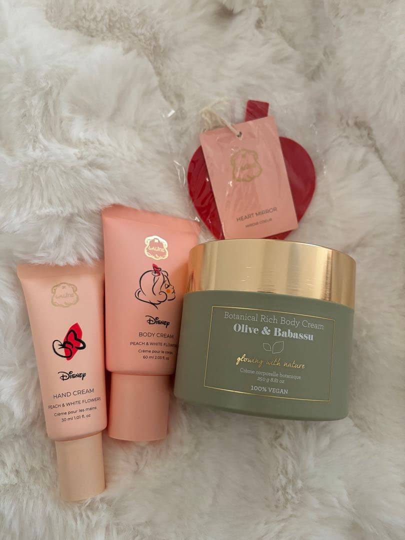 Laline ボディクリーム ハンドクリーム ミラーセット