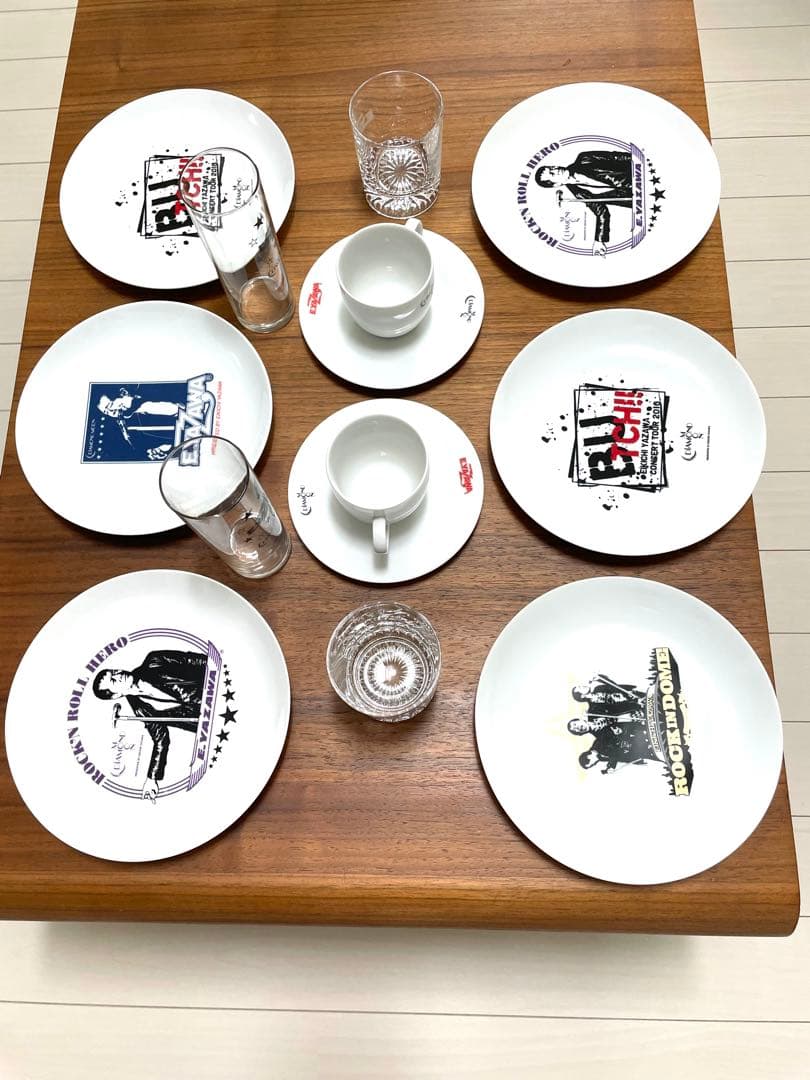 矢沢永吉 グラス ロックグラス コーヒーカップ 皿