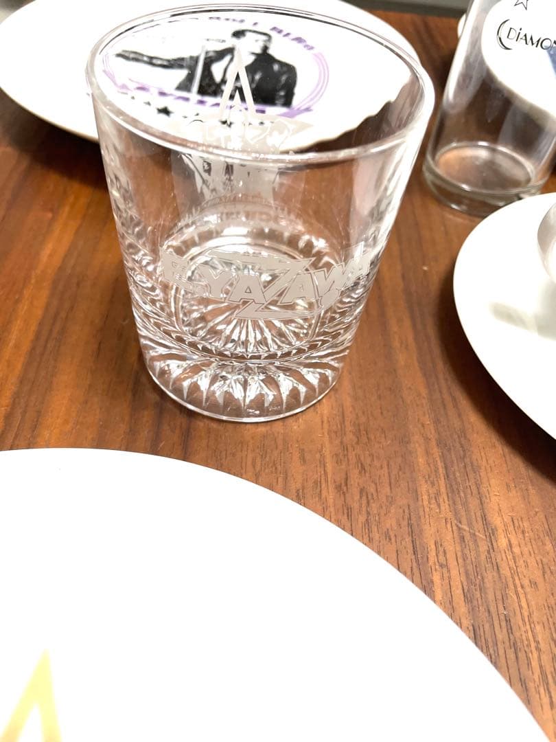 矢沢永吉 グラス ロックグラス コーヒーカップ 皿