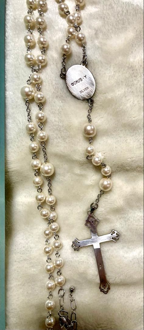 マリア様がみてる公式品白薔薇ロザリオネックレスアニメイトコスプレ