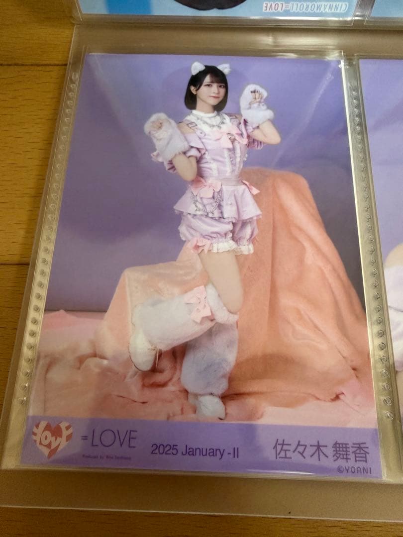 イコラブ ＝LOVE 佐々木舞香 7周年コンサート 猫衣装 生写真 コンプ