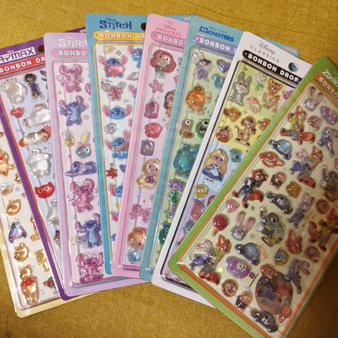 ボンボンドロップシール 正規品 ディズニー 8種セット ズートピア クラシック他
