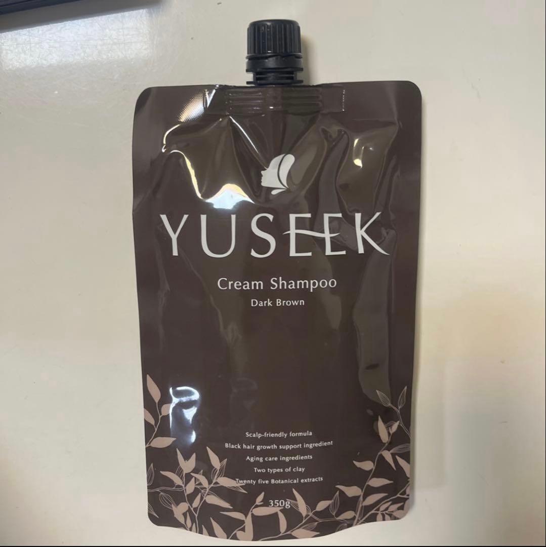 YUSEEK Cream Shampoo ダークブラウン 350g - YUSEEK Cream Shampoo