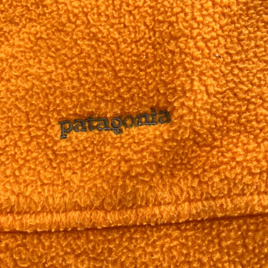 patagonia オレンジ シンチラフリースベスト - メルカリ