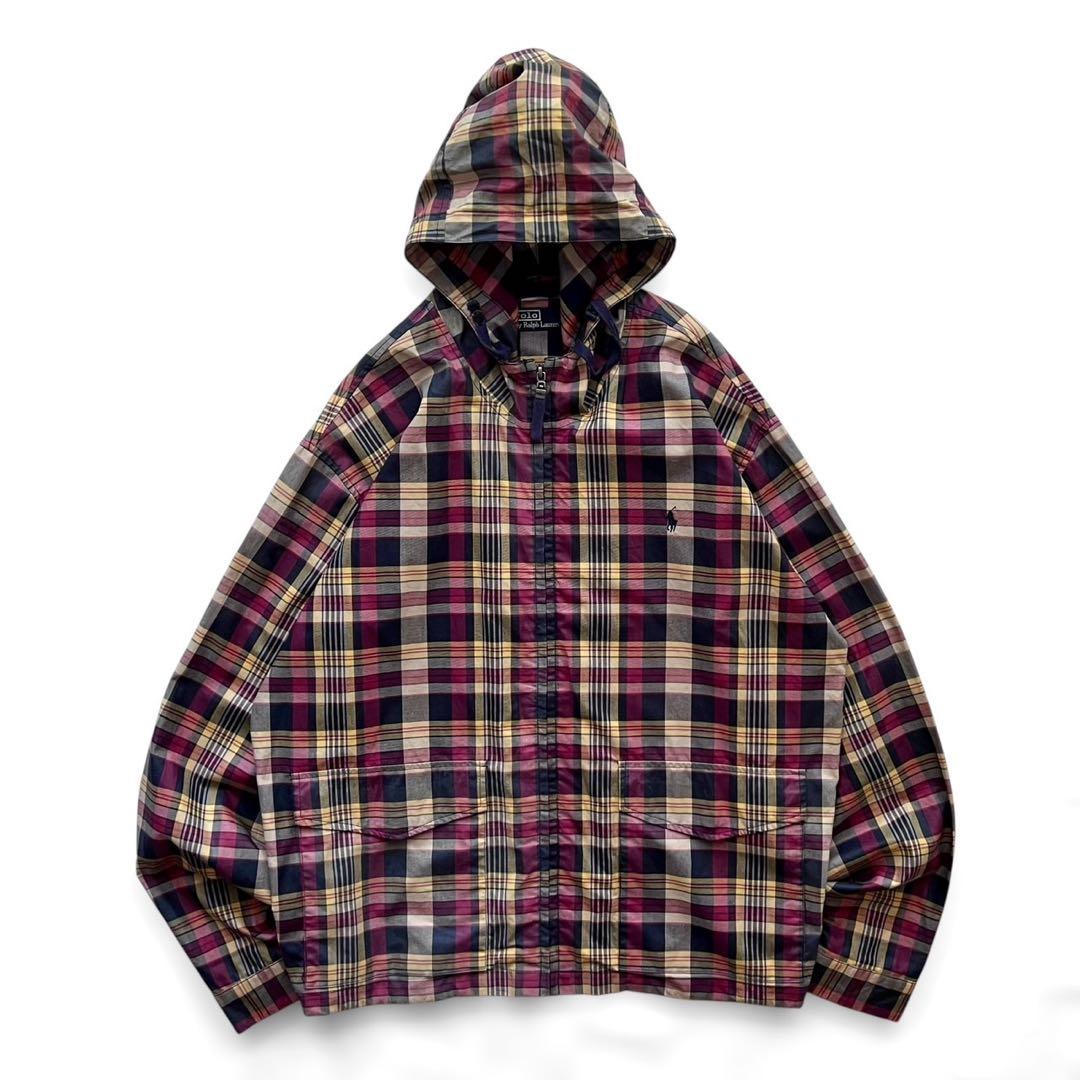 【美品90s】POLO by RALPH LAURENマドラスチェックジャケット POLO RALPH LAUREN - 定価50,600円 新品正規 ポロ ラルフローレン