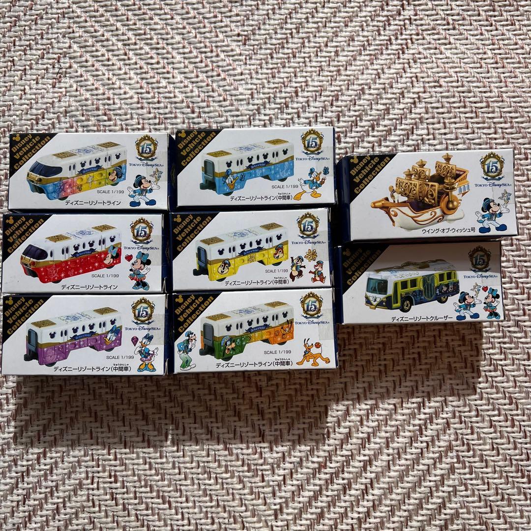 ディズニーシー　15周年 トミカコレクション 8個セット