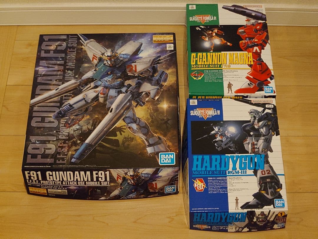 ガンプラまとめ売り 3点セット F91 ハーディガン Gキャノンマグナ