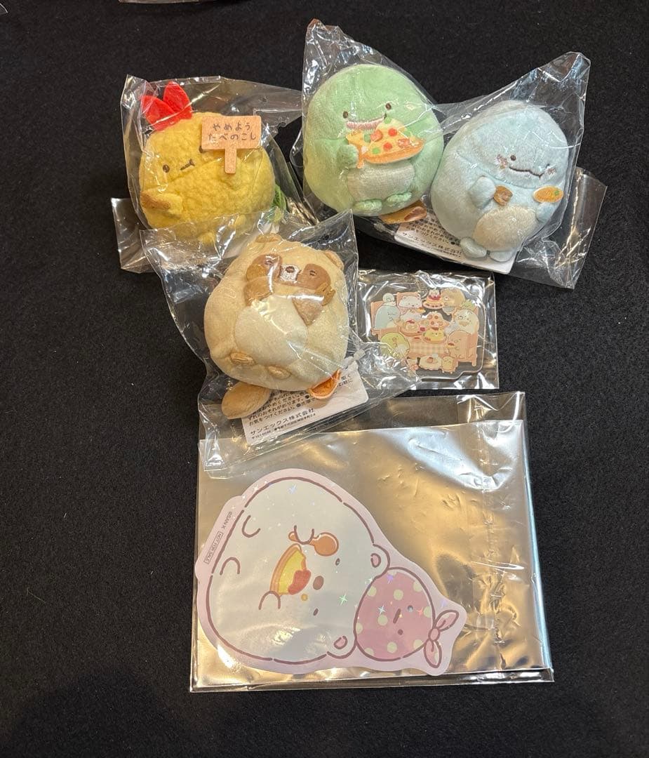 すみっコぐらし　てのりぬいぐるみ　まんまるレストラン　3点セット　ノベルティ付き