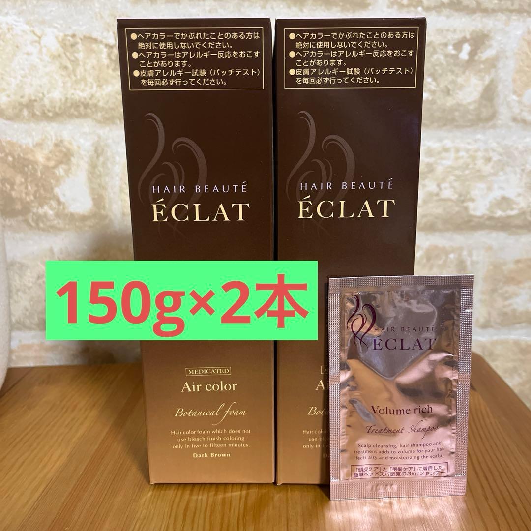 ヘアボーテエクラ　ボタニカル　エアカラーフォーム　ブラウン　150g×2セット❗️