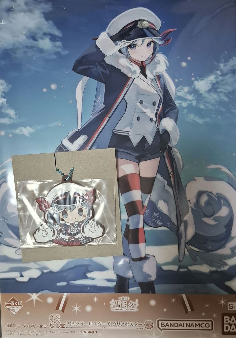 雪ミク 一番くじ 初音ミク 2022 クリアポスター ラバーチャーム - メルカリ