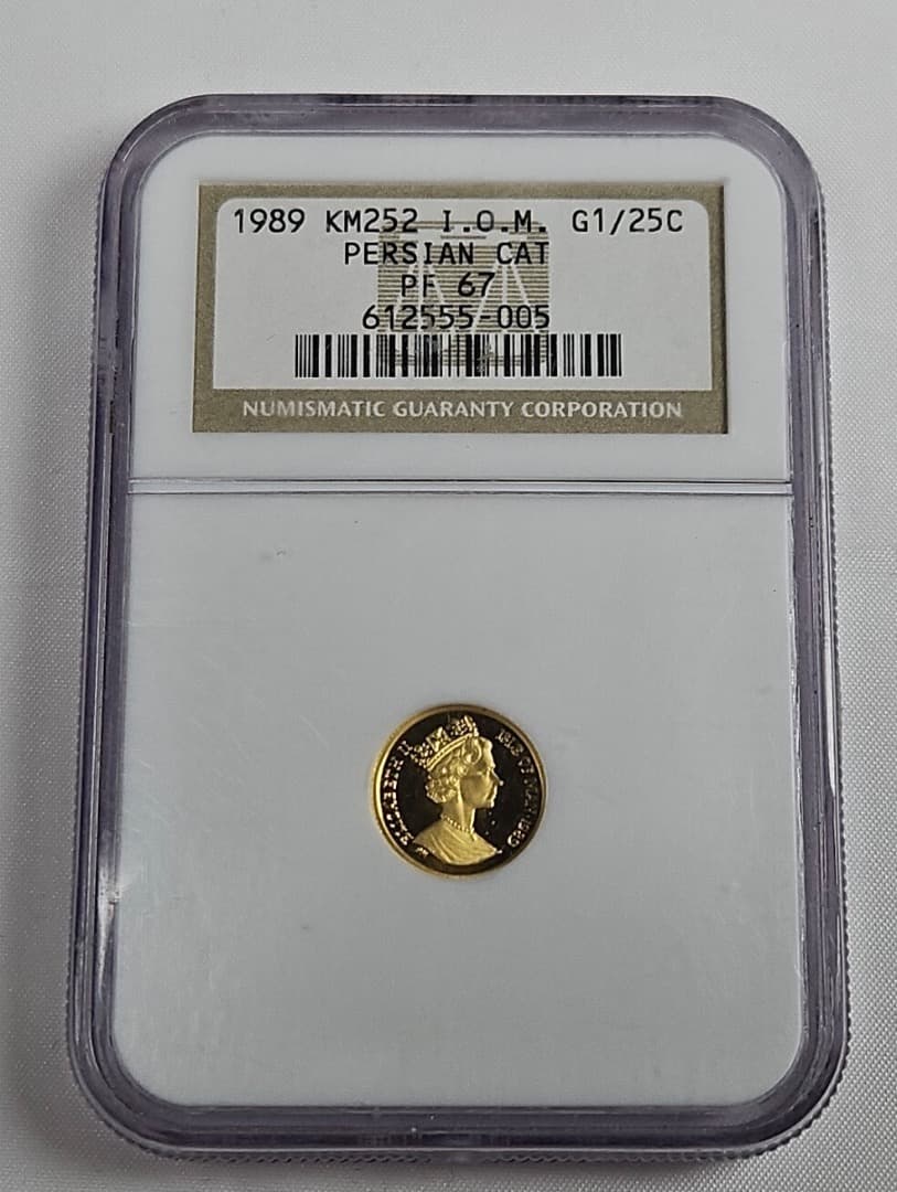 1989年マン島 1/25 キャットコイン ペルシャ猫 NGC PF67 - メルカリ