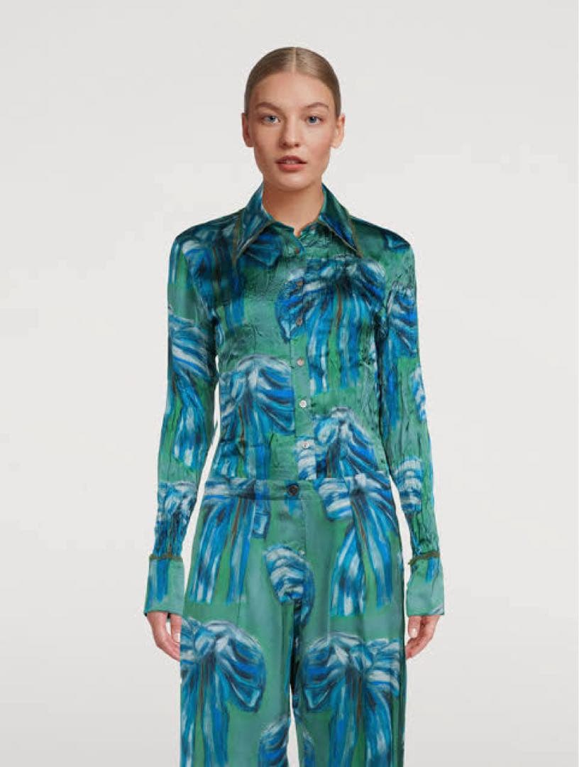 Acne Studios サテンシャツ　リボン