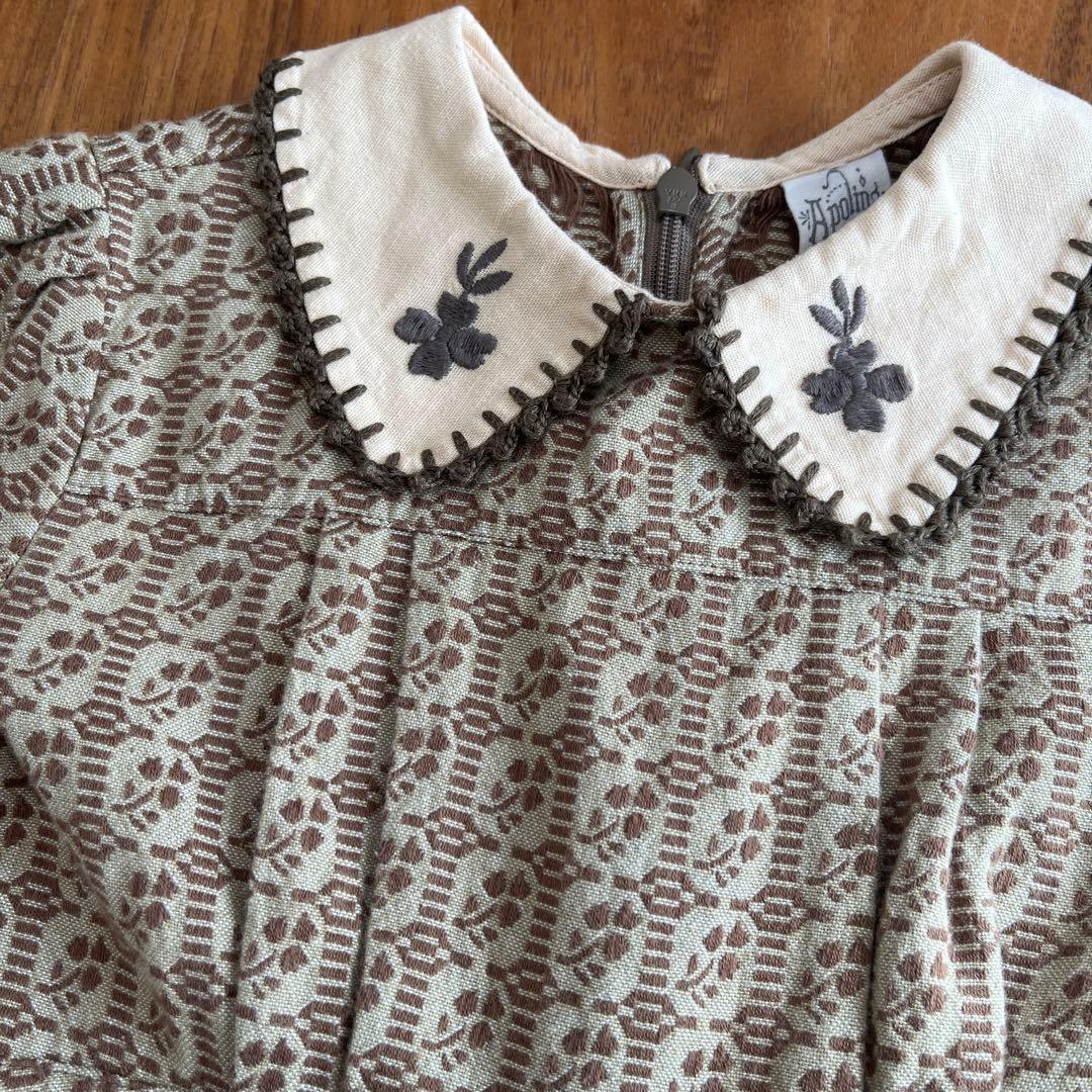 【最終値下】Apolina Grid Floral Jacquard 2-3y