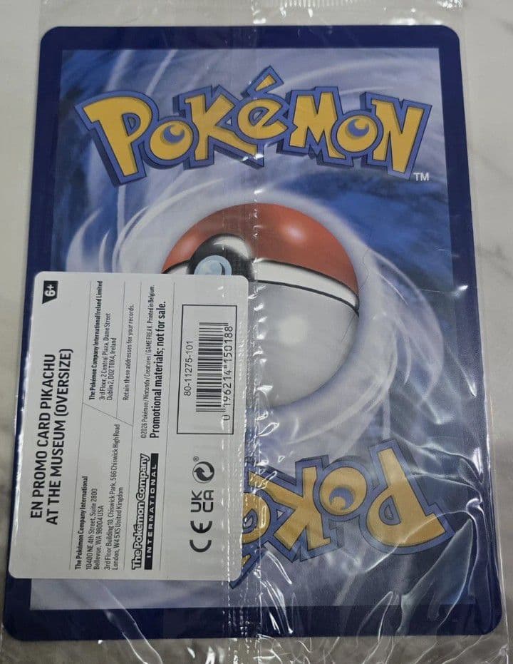 未開封 Pikachu at the Museum 2枚 ピカチュウプロモ博物館 - メルカリ