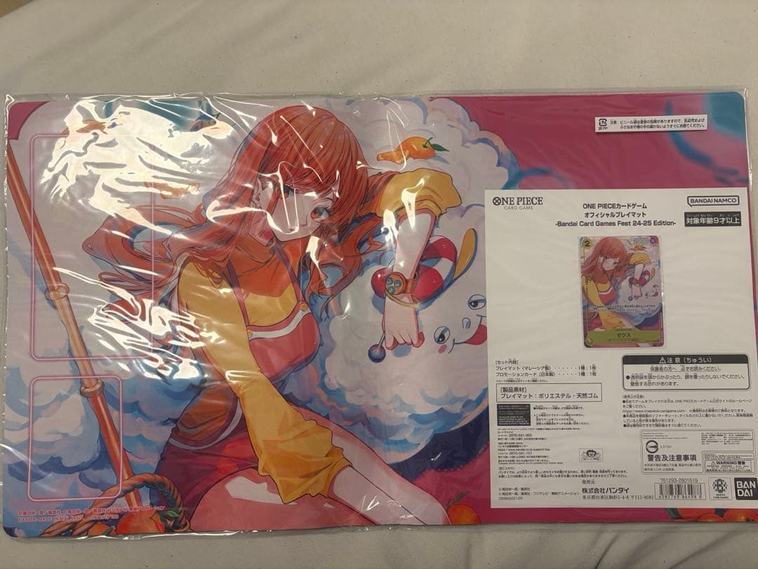 【新品未開封】ワンピースカード バンダイフェス ナミ プレイマット　ゼウス